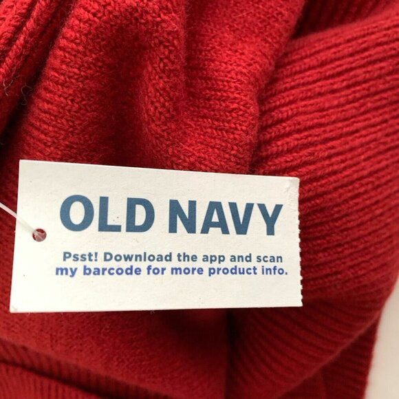 Old Navy SoSoft Loose Red V-Neck Sweater Women’s Small NWT - Picture 8 of 10